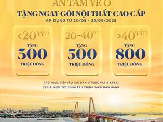 Tặng ngay gói nội thất cao cấp nội thất nhà sang  an tâm về ở vinhomes royal island