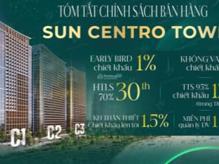 Duy nhất 5 suất ngoại giao cuối cùng ck 18% sun centro town, cam kết dòng tiền cho thuê 10%/ tháng