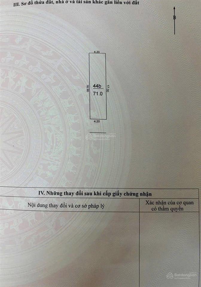 Bán đất nam hồng, 68,067 tr/m2 vnd, 71m2, hàng hot