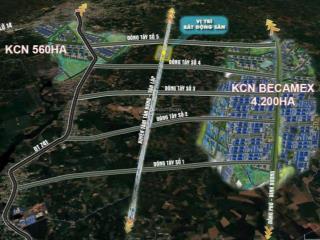 Bán gấp 250tr/200m2, mặt tiền tuyến xuyên tâm 32m, ngay kcn 4200ha