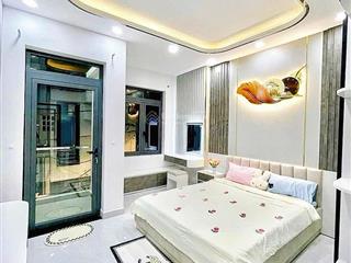 Nhà 4 tầng phú mỹ 65m2 hẻm xe hơi 5 phòng ngủ sổ hồng riêng full nội thất  quận 7