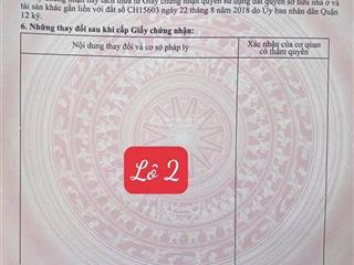 Đất mặt tiền thạnh lộc 2 kế bên trường cấp thpt phùng hưng giá sỉ chiều ngang 4.6 đến 4.86m shr