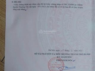 Bán đất nền đẹp tại xã vân tảo, thường tín, hà nội, 6,2 tỷ, 84,9m2