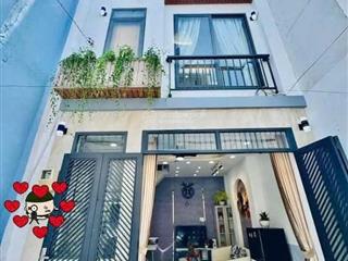 Hẻm xe hơi thông p9, gò vấp  chỉ 3,88tỷ tl  nhà mới 3 tầng btct mái đúc.