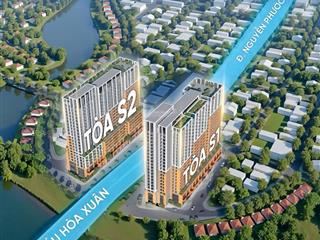 Từ 1,8 tỷ sở hữu căn hộ chung cư 30m2, sở hữu lâu dài ngay đầu cầu hòa xuân.