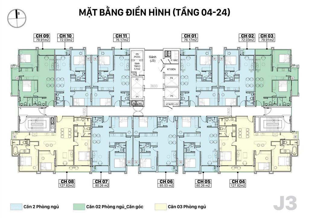 Duy nhất 1 căn 2pn tại jade square phạm văn đồng giá tốt nhất hôm nay, chỉ còn 1 căn 72m² loại 2pn