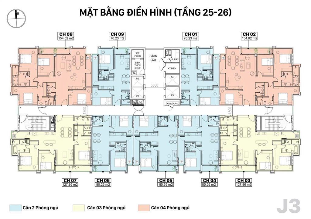 Duy nhất 1 căn 2pn tại jade square phạm văn đồng giá tốt nhất hôm nay, chỉ còn 1 căn 72m² loại 2pn