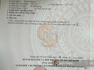 Bán nhanh tòa nhà 208 nguyễn phúc nguyên, phường 9, quận 3.  huỳnh phương 0942 888 ***.