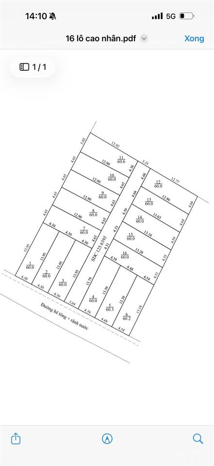 Bán đất full thổ cư f0 phường quảng thanh (xã cao nhân cũ)