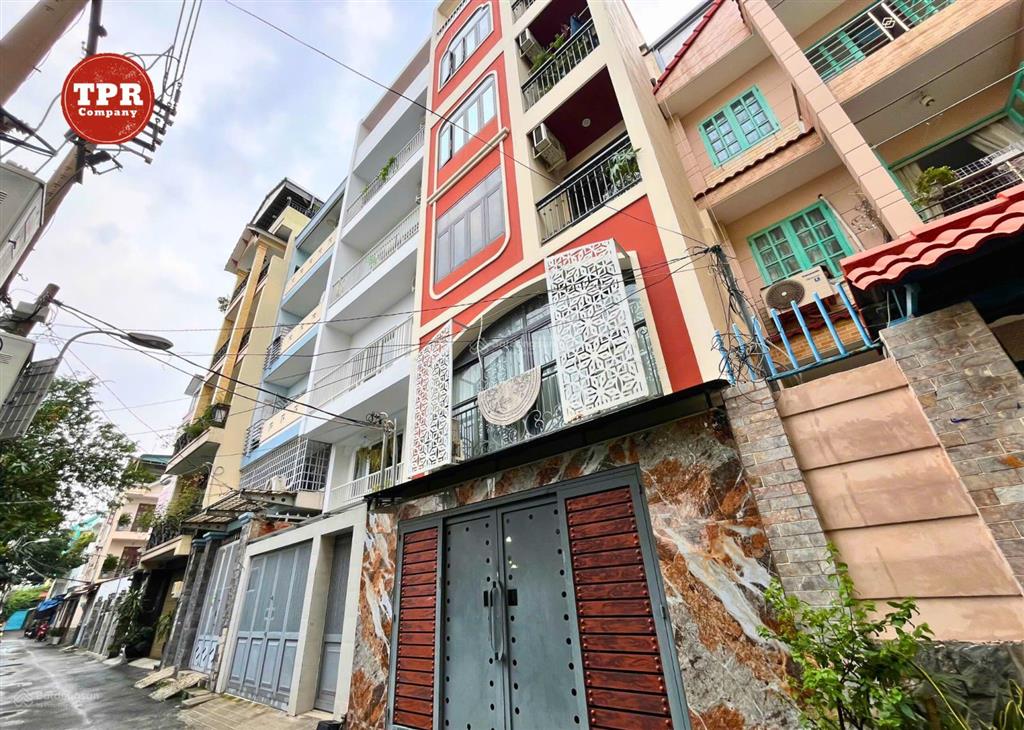 Nhà hiếm, cao 6 tầng phan văn trị, thiết kế hiện đại, ngang 5m tổng 85m2, đối diện emart gò vấp