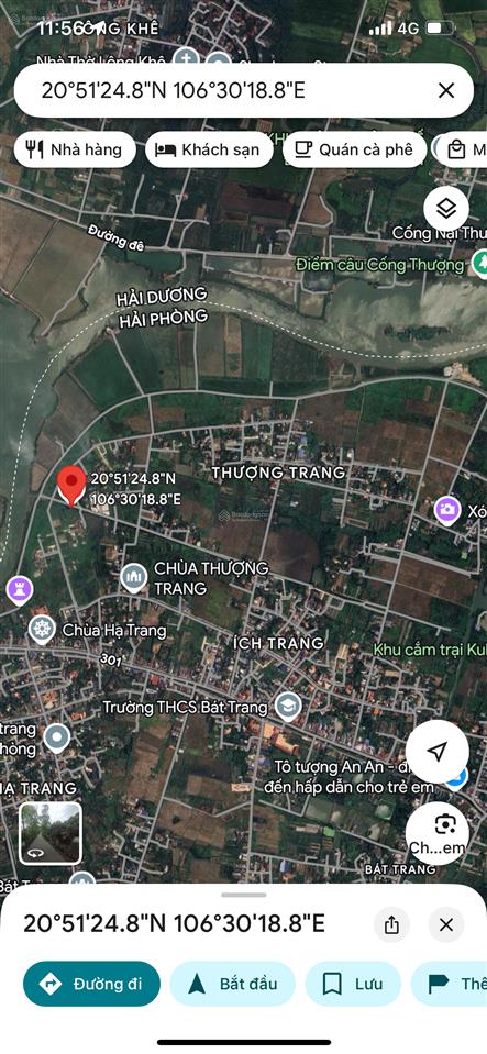 Bán đất tại xã bát trang, 680 triệu, 62m2, mặt tiền 4.2m