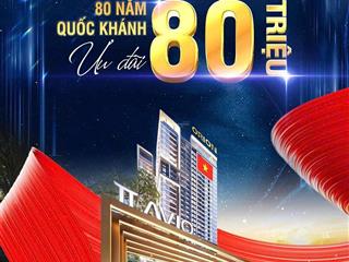 C/khấu 80 tr mừng 80 năm lễ 2/9,tt avio căn góc 68m2,chỉ 38tr/m2  thanh toán 6 triệu/tháng