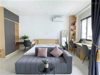 Cho thuê căn hộ 50m2, full nội thất, ban công, cửa sổ, ngay nguyễn cửu vân, bình thạnh gần đh uef