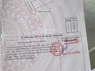 Đất mặt tiền đường xuyên phước cơ tránh tl328 xã hồ tràm tp hcm