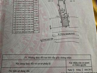 Cần bán nhà cấp 2 một trệt 2 lầu mặt tiền đường tăng nhơn phú ngang 5m dài 37m diện tích đất 171m2