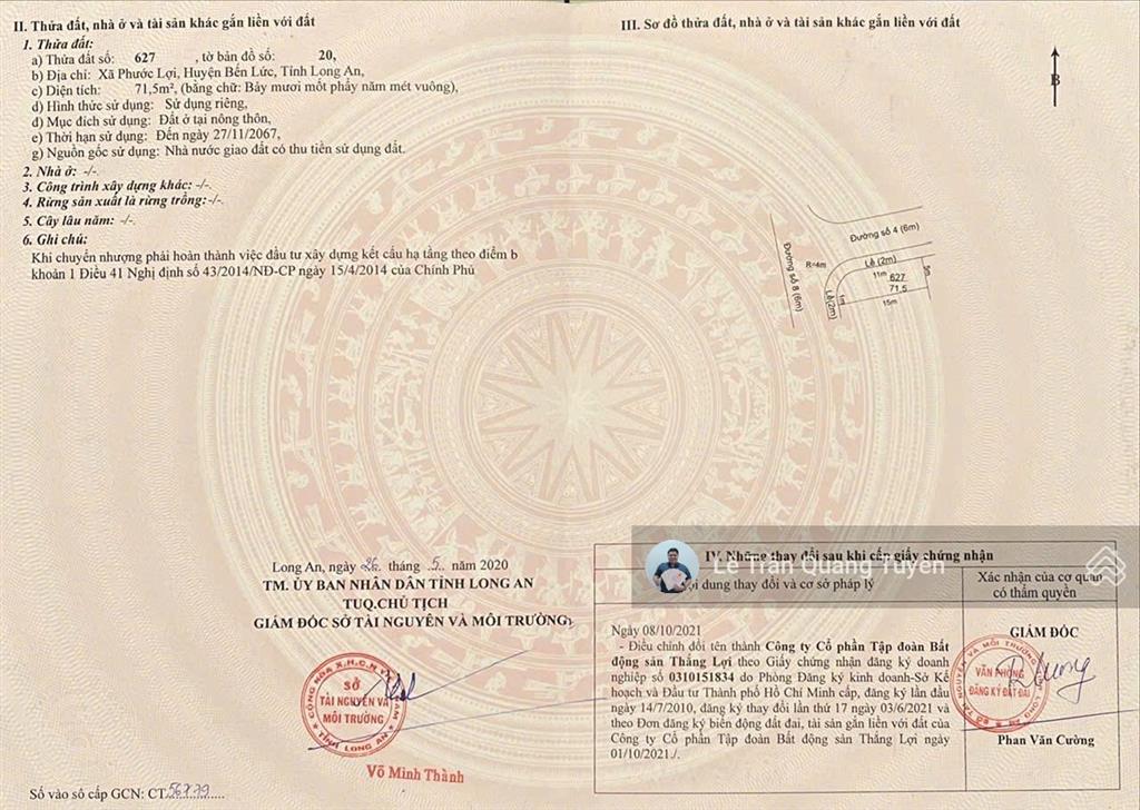 Bán lô góc vip 5x15 đối diện công viên kdc thắng lợi central hill, giá chỉ 2 tỷ, shr công chứng