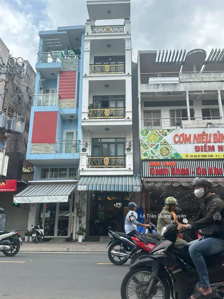 Bán nhà mặt tiền kinh doanh đường bình thới, quận 11, 1 trệt 4 lầu 49,7m² giá 16,8 tỷ thương lượng