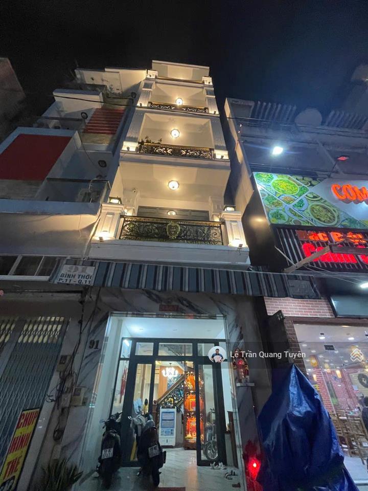 Bán nhà mặt tiền kinh doanh đường bình thới, quận 11, 1 trệt 4 lầu 49,7m² giá 16,8 tỷ thương lượng