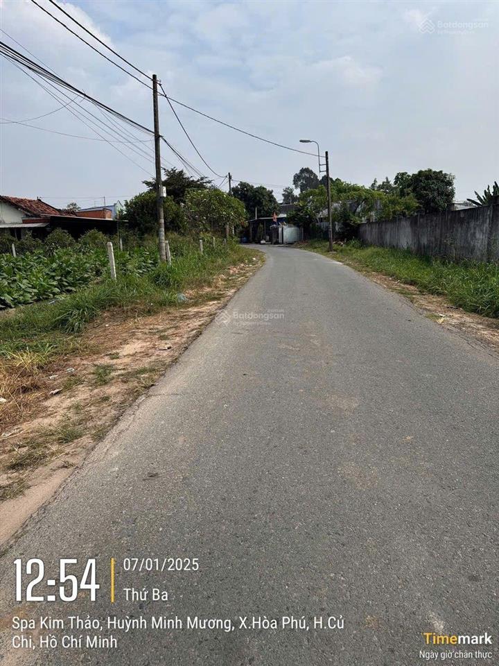 Bán 3266m2, 2393.9m2 thổ cư. đất làm nhà xưởng tại đường huỳnh minh mương, hòa phú, củ chi, 20,8 tỷ