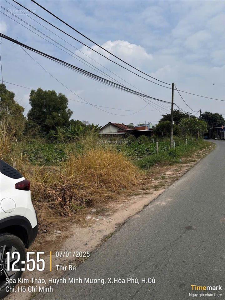 Bán 3266m2, 2393.9m2 thổ cư. đất làm nhà xưởng tại đường huỳnh minh mương, hòa phú, củ chi, 20,8 tỷ