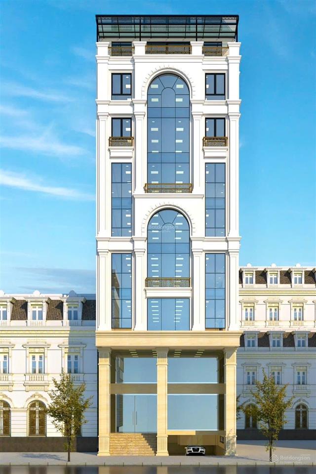 Bán toà văn phòng 9 tầng phố nguỵ như kon tum, thanh xuân. dt 145m2 mặt tiền 7,6m. giá 67 tỷ