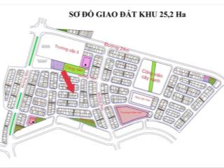 Bán 2 lô đất cực đẹp khu 25,2ha góc khe thoáng phù hơp làm văn phòng, chdv dt 110m mt 9,5m giá đt