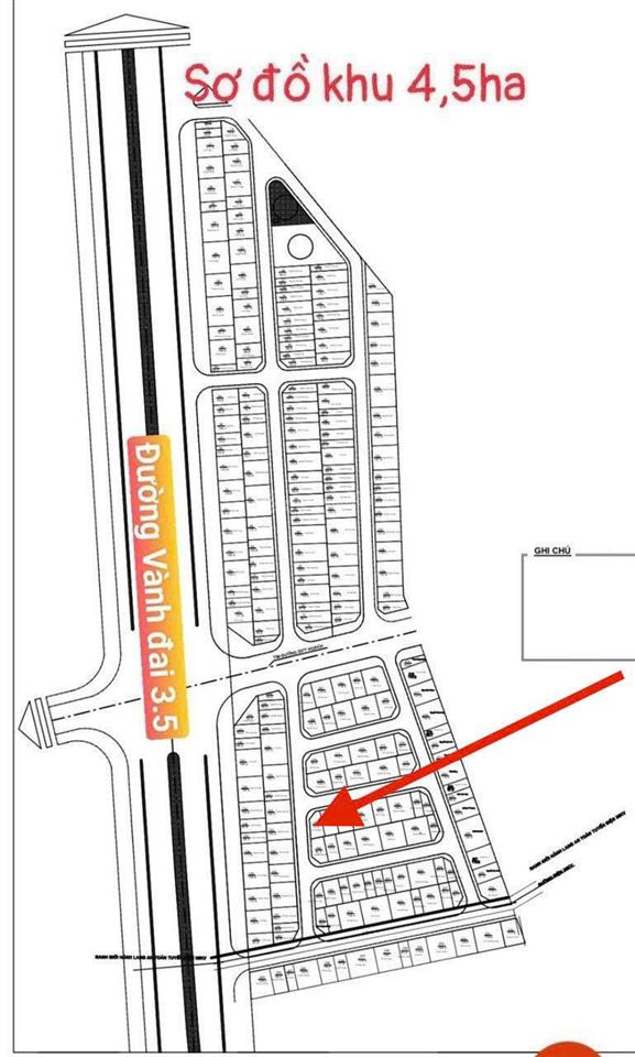 Lô góc hàm cá mập mặt đường vành đai 3.5, diện tích 139m2, vị trí cực đẹp làm khách sạn, văn phòng