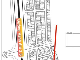 Bán lô đất 55m2 2 mặt thoáng khu đất dịch vụ 4,5ha ngay sát đường vành đai 3.5 giá đầu tư