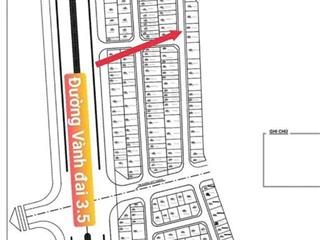 Bán lô 49m2 2 mặt thoáng khu 4.5ha đối diện khu biệt thự vườn cam sau lưng là công viên cực thoáng