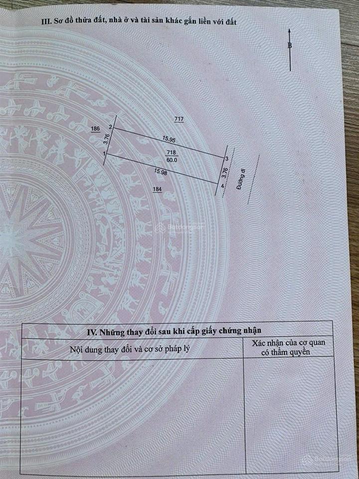 Bán lô 60m2 2m mặt thoáng sát công viên vị trí đẹp có thể kinh doanh hướng đông nam giá đầu tư