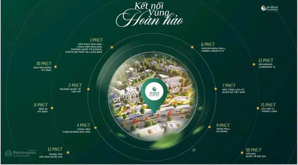 Hót * căn 67m2 ngoại giao vip 12.7 tỷ view công viên 2ha. đg 40m. an khánh ecomony. giá rẻ đầu tư