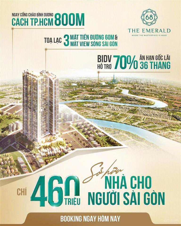 Chỉ 230tr sở hữu ngay căn hộ chuẩn resort 5*+ 3 view sông sài gòn,lm81,mt mở rộng ql13 10 làn xe