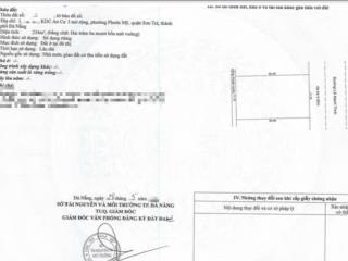 Chủ gửi bán đất tại lê mạnh trinh phước mỹ, sơn trà, đà nẵng, giá 162 triệu / m2, dt 234 m2