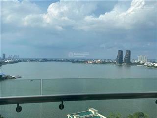 Bán căn hộ watermark 395 lạc long quân, 128 m2, 3 pn, view hồ, tầng cao, ban công đb, giá 19.7 tỷ