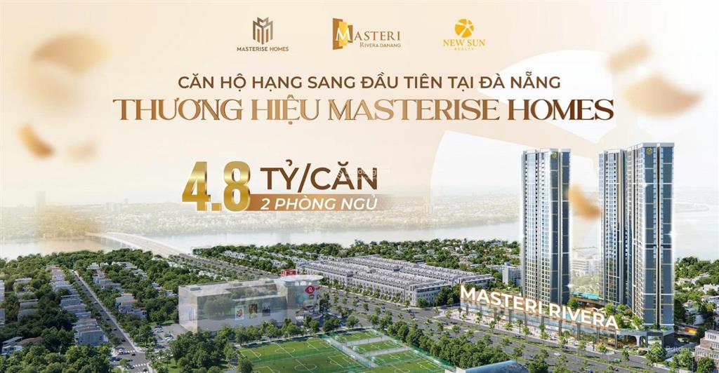 Căn view sông hàn masterise homes đà nẵng chỉ từ 4,5 tỷ/căn, full nội thất chiết khấu lên đến 18%