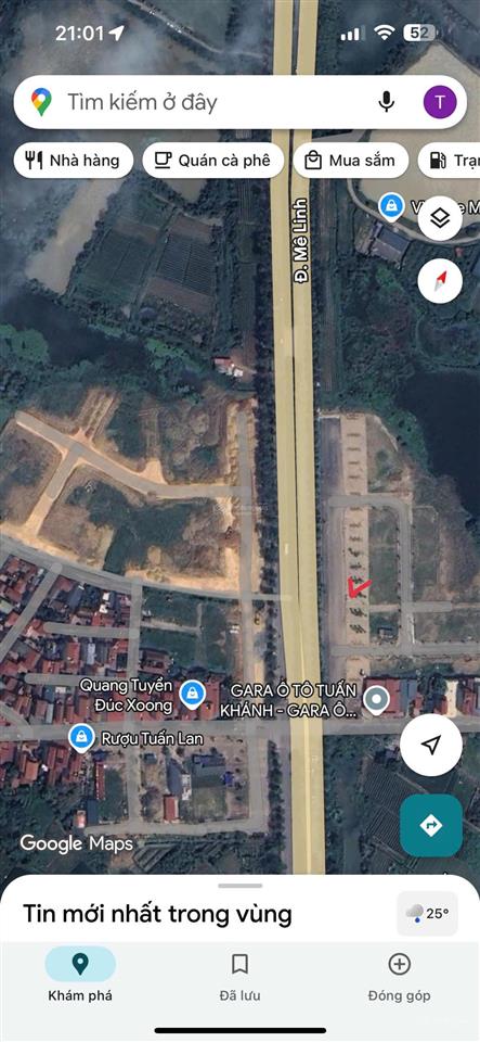 105m2 đấu giá x1 tam đồng mặt đường 100, 2 mặt đường trước sau có vỉa hè 20m