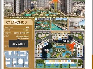 Căn hộ 4pn kính cong ban công đông nam trinity giá tốt nhất hiện tại. kí mới chủ đầu tư
