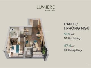 Cần bán căn hộ 1 phòng ngủ tại dự án lumière bayfront ocean park 1