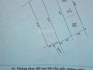 311m/106 ont mặt tiền 9,1m nở hậu tại chợ ca giá nhỉnh 4 tỉ nhỏ