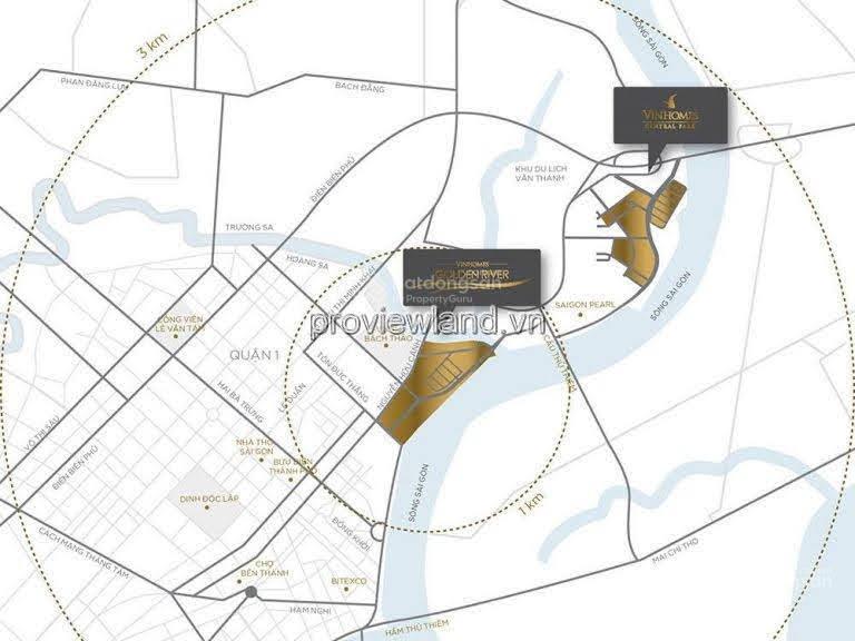 Vinhomes golden river bán căn hộ vòng cung tháp aqua 2 với 3 phòng ngủ sổ hồng