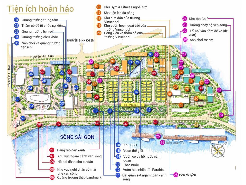 Vinhomes golden river bán căn hộ vòng cung tháp aqua 2 với 3 phòng ngủ sổ hồng