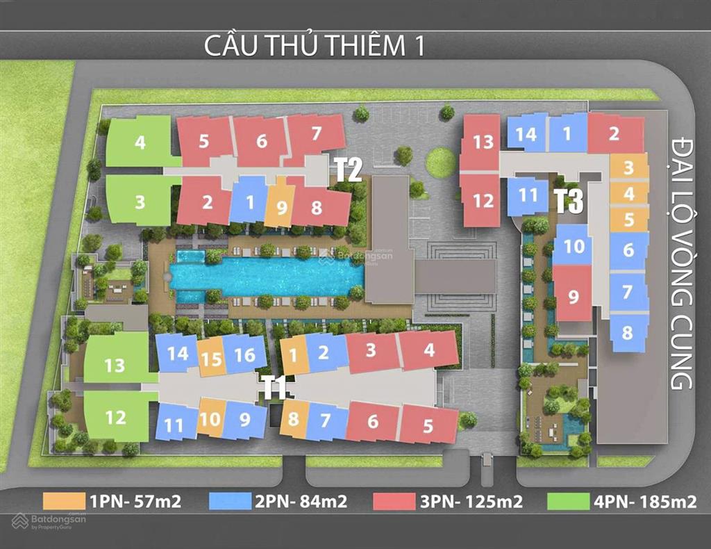 Căn hộ bán tại the river thủ thiêm gồm 4 phòng ngủ view sông với diện tích 203m2