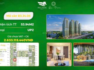 Bán căn hộ zenia up2la pura, 2,6 tỷ, 55m2