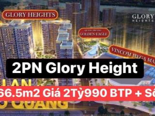 Căn hộ 2pn glory height, view thoáng, đối diện vincom, giá tốt nhất thị trường, tp. hồ chí minh