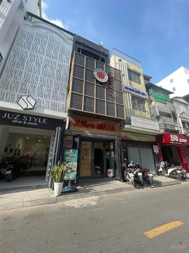 Mặt tiền đường quận 1 đường thạch thị thanh 4x16m, 3 lầu giá 23 tỷ tl