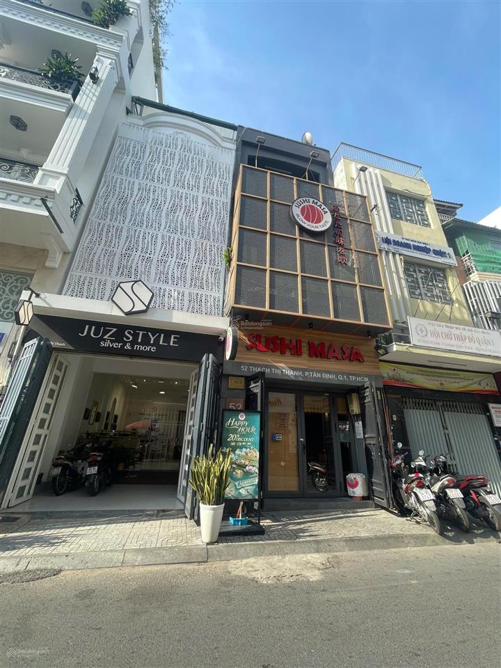 Mặt tiền đường quận 1 đường thạch thị thanh 4x16m, 3 lầu giá 23 tỷ tl