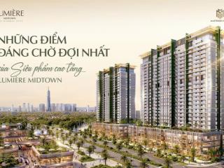 Căn 2pn lumiere midtown tháp b tầng trung giá tốt, full ưu đãi chỉ 8tỷ895tr