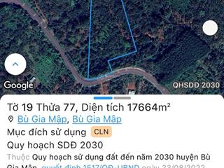 Bán đất 10 mẫu mặt tiền dt741 bù gia mập