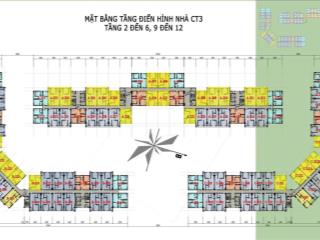 Bán căn hộ thương mại thăng long green city ct3 kim chung, 63m2, giá hợp đồng 25tr/m