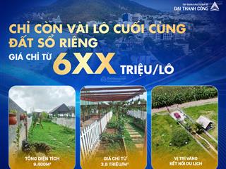 Bà rịa vũng tàu chỉ từ 6xx triệu/lô, sổ riêng từng nền, vị trí vàng ven hồ suối môn